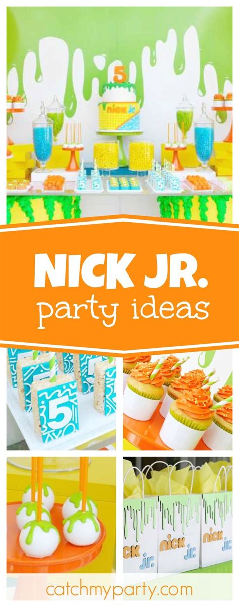 Nick Jr. / Birthday "Nick Jr Turns 5" | Catch My Party | Slime birthday ...