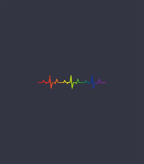 Gay Heartbeat Pride Rainbow Flag Lgbtq Cool Lgbt Ally Digital Art By Shaurya Pinar Fine Art