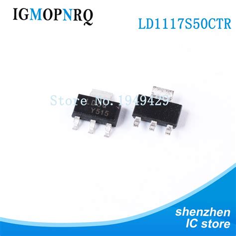 10PCS LD1117S50TR SOT 223 LD1117S50 LD50 Low Dropout Voltage Regulator