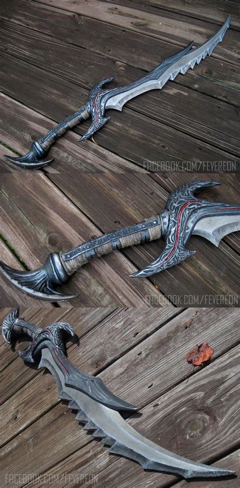 Skyrim Daedric Sword By Fevereon On Deviantart