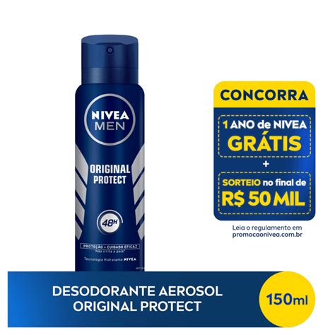 Desodorante NIVEA MEN Original Protect Beleza Na Web