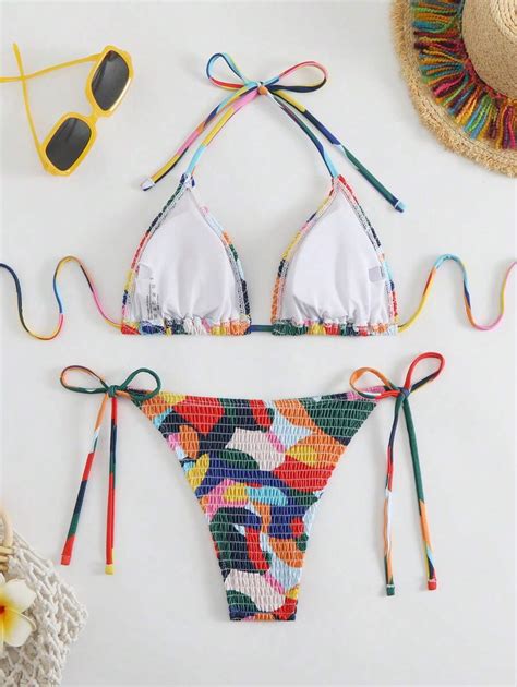 Conjunto De Mai Bikini De Tri Ngulo Al A Tran Ada E Amarra O