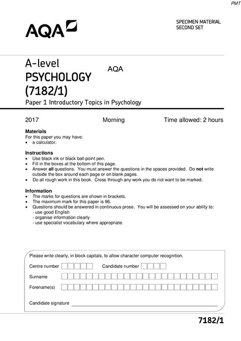 Aqa A Level Psychology Paper 3 Ms 2021 Scholarfriends