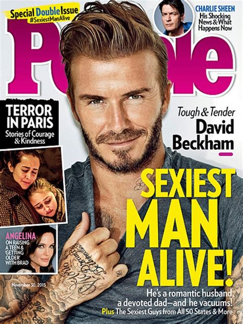 David Beckham 2015 From People S Sexiest Man Alive Through The Years