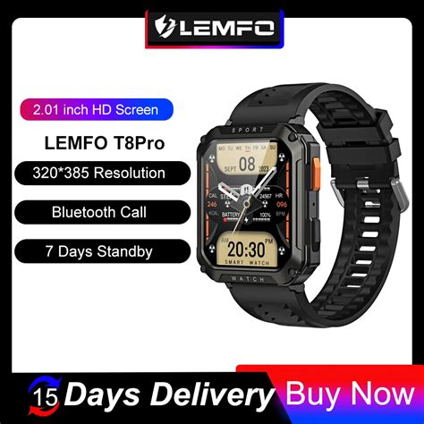 LEMFO Smart Watch Men Bluetooth Call Smartwatch 2023 Waterproof Sport