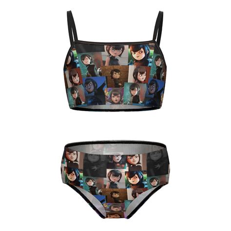 Hotel Transylvania Girls Bikini Swimsuits Two Piece Beach Bathing Suit Swimwear 9 11Y 140cm