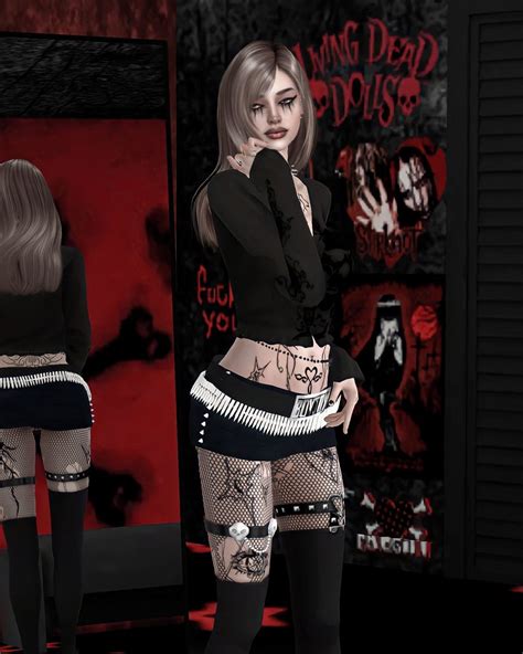 Sims 4 Cc Emo Goth Alternative Scene Mallgoth Sims 4 Sims Cc Sims