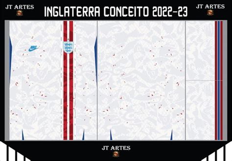 Vetor Da Camisa Inglaterra Conceito 2022 23 No Elo7 JT ARTES 1ADAE17