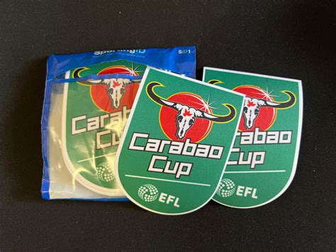 carabao cup efl patch  hobbies toys memorabilia collectibles