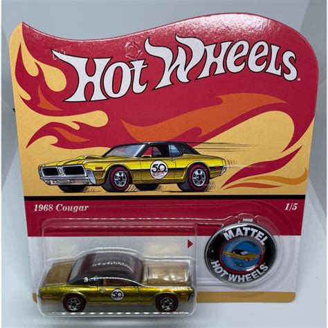 Hot Wheels Cougar With Collector S Button Th Anniversary