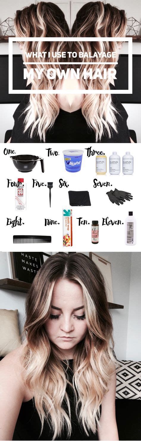 What I Use To Balayage My Own Hair Diy Highlights Hair Bleaching