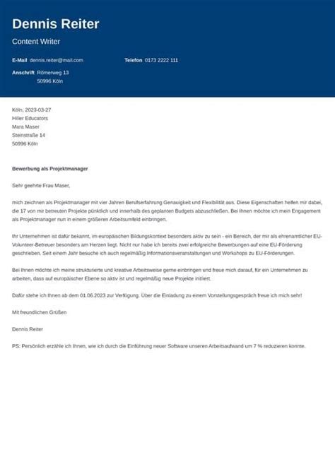 Kurzbewerbung: Muster, Tipps & Vorlage für Anschreiben