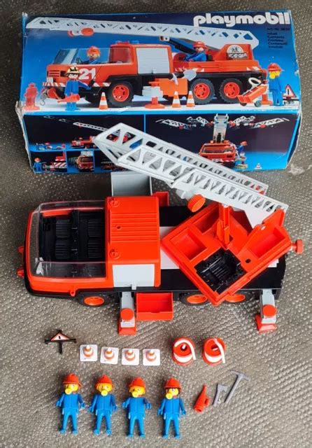 Vintage Playmobil N Camion Pompiers Grande Chelle Eur