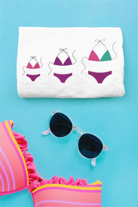 String Bikini Mini Embroidery File