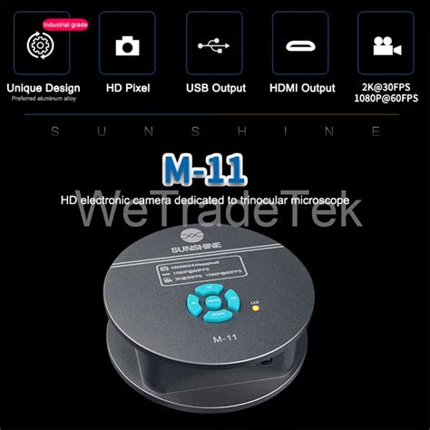 Sunshine 48 миллионов пикселей HDMI тринокулярный микроскоп камера M-11 ...