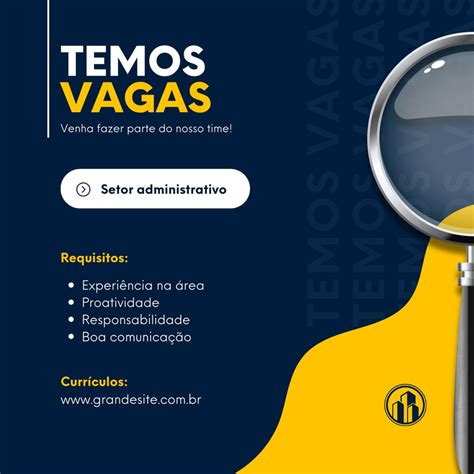 Modelos de Vagas de emprego customizáveis e grátis