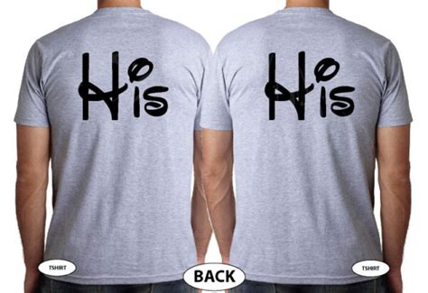 LGBT Gay His Matching Couple Shirts Mickey Mouse Cute Kissing Married With Mickey