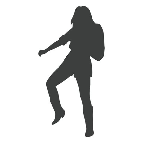 Design Png E Svg De Silhueta De Uma Mulher Dançando Para Camisetas