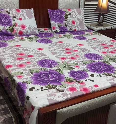 Premium Quality Floral Print Pure Cotton King Size Bed Sheets BCP 113