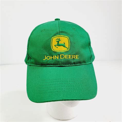 Vintage John Deere Tractor Farm Snapback Trucker Hat Gem