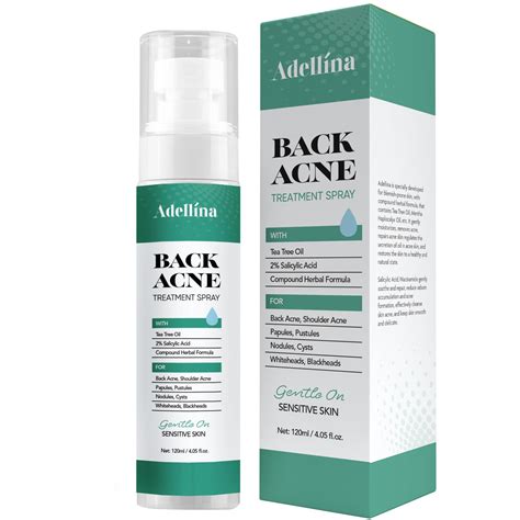 Amazon Adellina Back Acne Treatment Spray Back Acne Spray Body