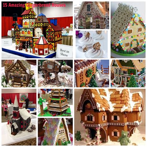 15 Amazing Gingerbread Houses - Just Short of Crazy