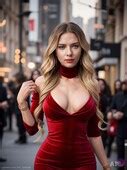 AI Generated AI Scarlett Johansson Red Dress Porn Comics Sex Games SVSComics