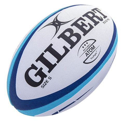 Gilbert Blue Atom Match Rugby Ball - Match Balls