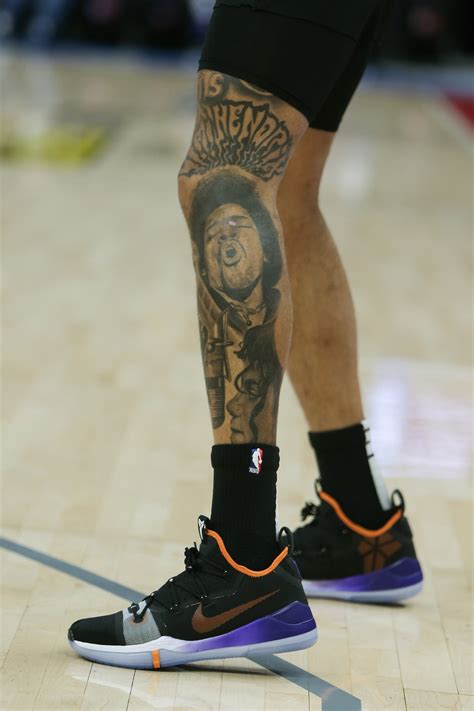 A general view of the tattoos on Phoenix Suns forward Kelly Oubre Jr ...