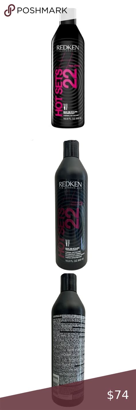 Redken Hot Sets 22 Refill Thermal Hair Setting Mist Protection Spray Big Hair Setting Redken