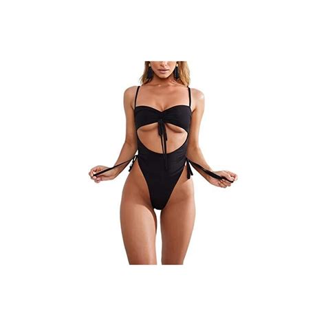 TSWRK Costume Da Bagno Donna Sexy Intero Donna Bikini Set Nappa Push Up