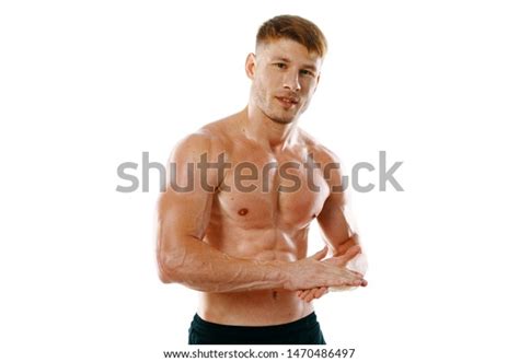 Strong Man Naked Torso On Isolated Stock Photo 1470486497 Shutterstock