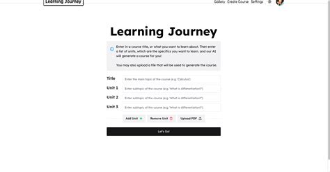 Learning Journey Devpost