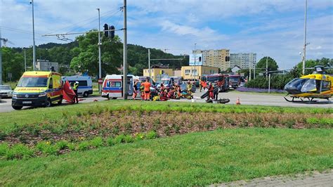 Wypadek na Obwodnicy Trójmiasta ranny motocyklista