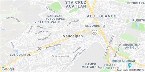 Naucalpan Mexico Map