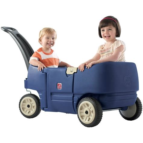 Step2 Wagon For Two Plus Kids Pull Wagon Blue