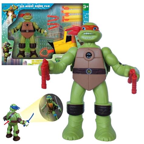 Фигурка игрушка для мальчика Turtles с бластером, фигурка Черепашки ...