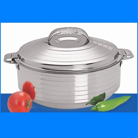Individual Size And In Sets Round Stainless Steel Hot Pot Silverline Size 1000 Ml To 10000 Ml