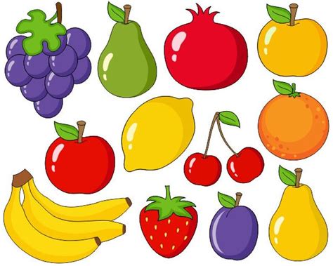 Fruits And Vegetables Clip Art Collection Clipart Bundle Instant