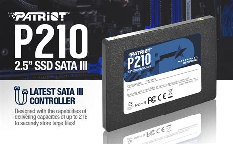 Amazon Patriot P210 SATA 3 256GB SSD 2 5 Inch Internal Solid State