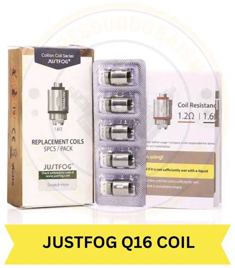 Buy JUSTFOG Q16 REPLACEMENT COIL In UAE Best Quality Vape Shop In