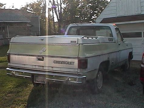1976 Chevy 12 Ton Pickup 350 Engine Auto Custom Cap 8 Foot Oak Bed