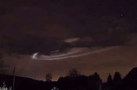 Mysteriöse Spirale Ufo Licht aus Oberhof am Himmel Ilmenau