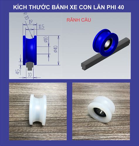 banh xe  lan nhua phi mm