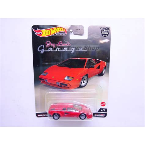 Hot Wheels Premium Jay Leno S Garage Lamborghini Countach Lp Qv Shopee Malaysia