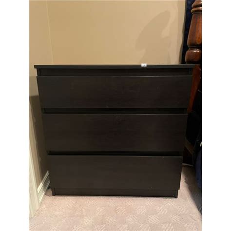 Modern Black Night Stand 28l X 16d X 28h Beck Auctions Inc