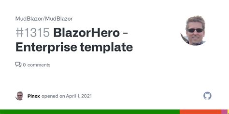 BlazorHero - Enterprise template · Issue #1315 · MudBlazor/MudBlazor · GitHub