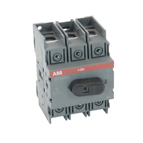 ABB, OT100F3, Non-Fusible Disconnect, 3 Pole, 100 A