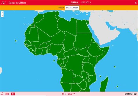 Mapa Para Jugar ¿dónde Está Países De África Mapas Interactivos De