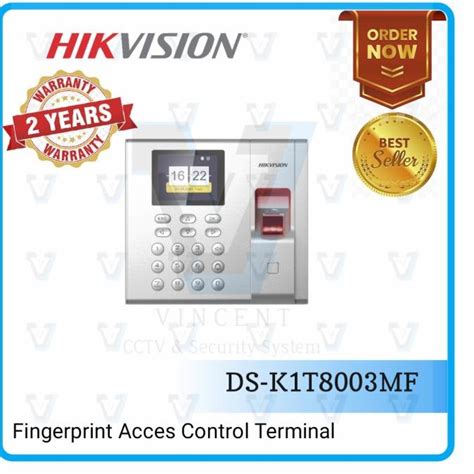 Jual Hikvisin DS K1T8003MF Fingerprint Acces Control Terminal Shopee